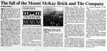 The fall of the Mount McKay Brick and Tile Company