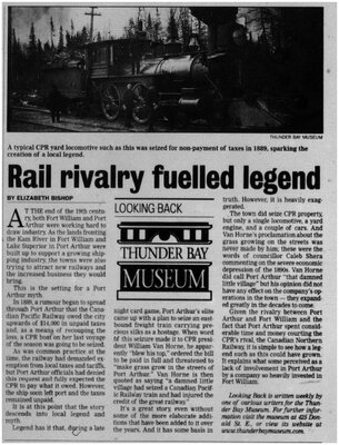 Rail rivalry fuelled legend