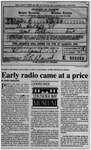 Early radio came at a price