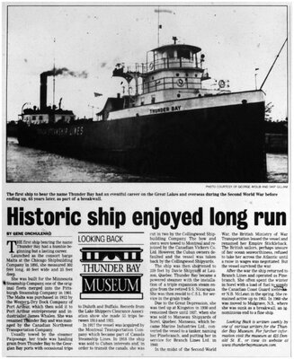 Historic ship enjoyed long run