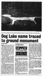 Dog Lake name traced to ground monument