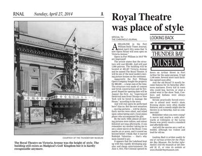 Royal Theatre was place of style