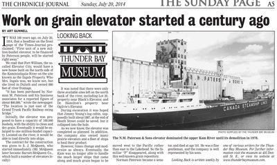 Work on grain elevator started a century ago