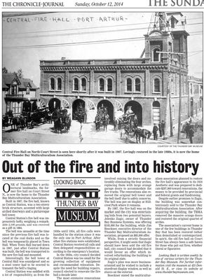 Out of the fire and into history