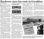 Hardware store has roots in Geraldton