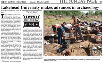 Lakehead University makes advances in archaeology