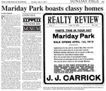 Mariday Park boasts classy homes