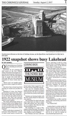 1922 snapshot shows busy Lakehead