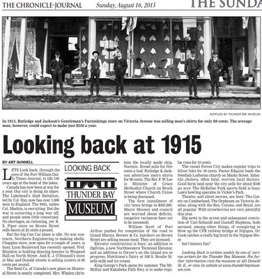 Looking back at 1915