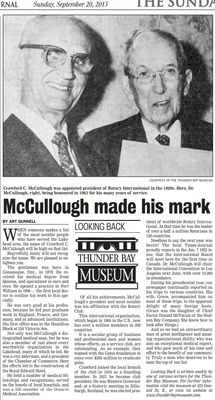 McCullough made his mark