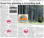 Scout tree planting a rewarding task