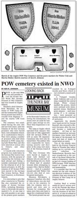 POW cemetery existed in NWO