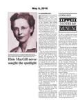 Elsie MacGill never sought the spotlight