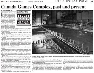 Canada Games Complex, past and present