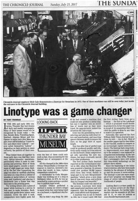 Linotype was a game changer