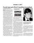 Local man gets first Canadian transplant