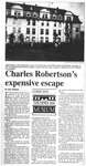 Charles Robertson's expensive escape