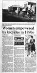 Women empowered by bicycles in 1890s