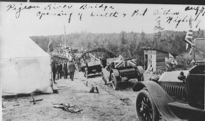 Grand Opening at Pigeon River Bridge (1917)