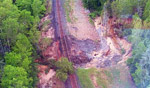 Washout on the C.N., Rainy River, Ontario