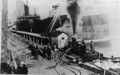 Fire Pumps at Fort William Docks (~1912)