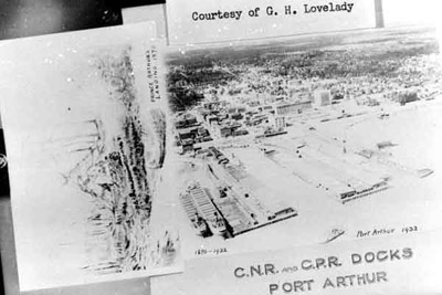 Prince Arthur's Landing - C.N.R. and C.P.R. Docks (1870 & 1932)