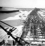 Timber Frame Construction of the Trestle (~1945)