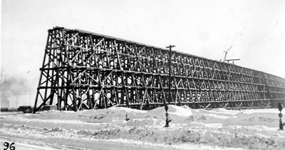 Port Arthur Ore trestle (Feb. 27th 1945)