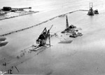 Port Arthur Ore Dock - Dredging the harbour (Aug 7 1944)