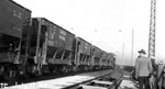 Train on the ore dock trestle (July 17 1945)