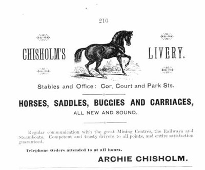 Chisholm's Livery (1887)