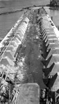 Aerial View of Cement Foundation for Ore Dock (Oct 1 1944)