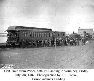 First Train from Prince Arthur's Landing