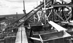 Iron ore dock construction - scaffolding (Oct 1944)