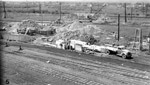 Port Arthur Ore trestle - early construction site (July 1944)