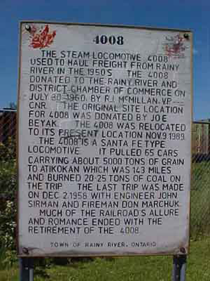 Plaque- The Last Steam Locomotive '4008'