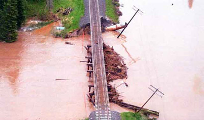 Aerial View of Washout