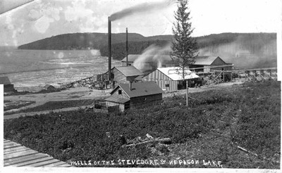 Mills of the Stevedore Co - Nepigon Lake (~1900)