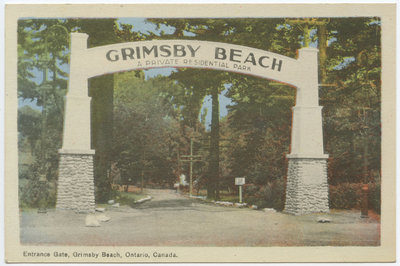 Entrance Gate, Grimsby Beach, Ontario Canada