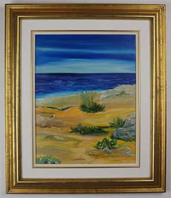 Silva Talmassons, At the Beach, Acrylic.