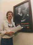 Clark Rogers with Agnes Macphail poster