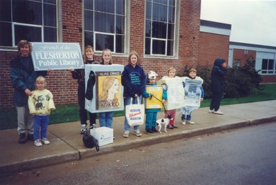 Flesherton Library in the Split Rail Festival Parade