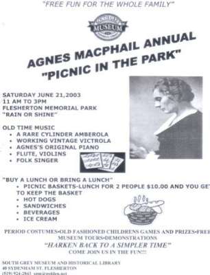 Agnes Macphail Annual &quot;Picnic in the Park&quot;