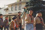 Scouts troop in Split Rail Parade