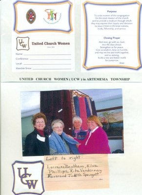 United Church Women Logos, Mission statements, and photo