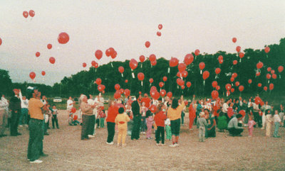 Priceville Canada Day celebration balloon release