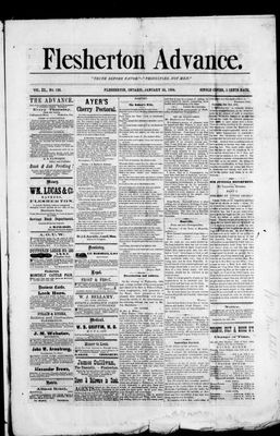 Flesherton Advance, 24 Jan 1884