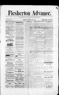 Flesherton Advance, 1 May 1884