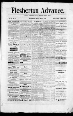 Flesherton Advance, 22 May 1884