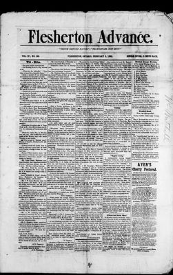 Flesherton Advance, 5 Feb 1885